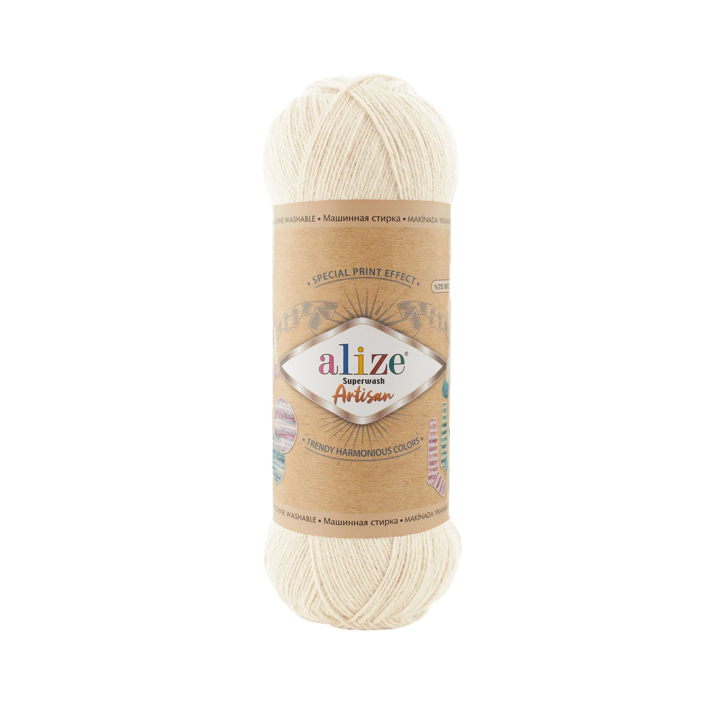 ALİZE Superwash Artisan %75 SW Yün - %25 Polyamid / 100 gr - 420 m