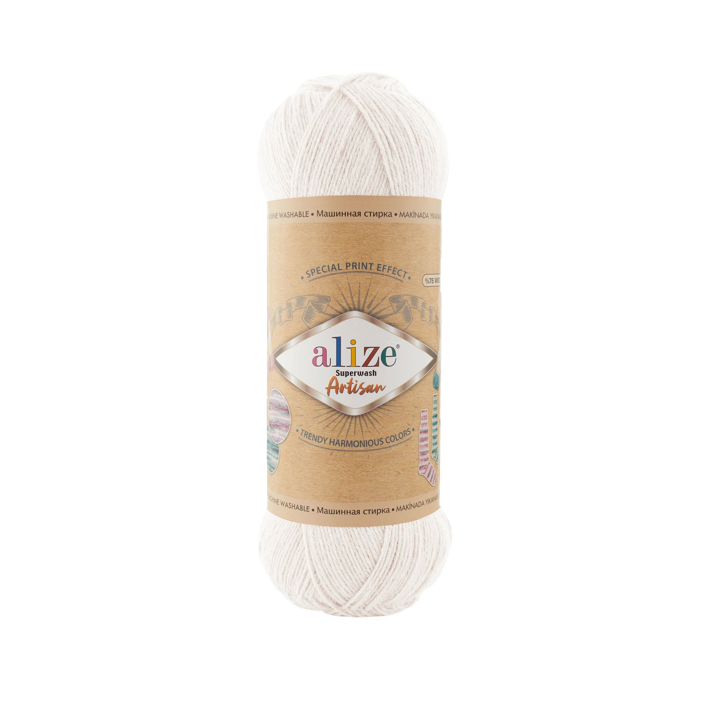 ALİZE Superwash Artisan %75 SW Yün - %25 Polyamid / 100 gr - 420 m