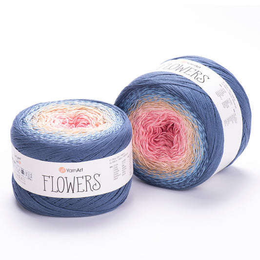 YarnArt Flowers - %55Cotton %45Pac 250gr 1000metre Tek Yumak