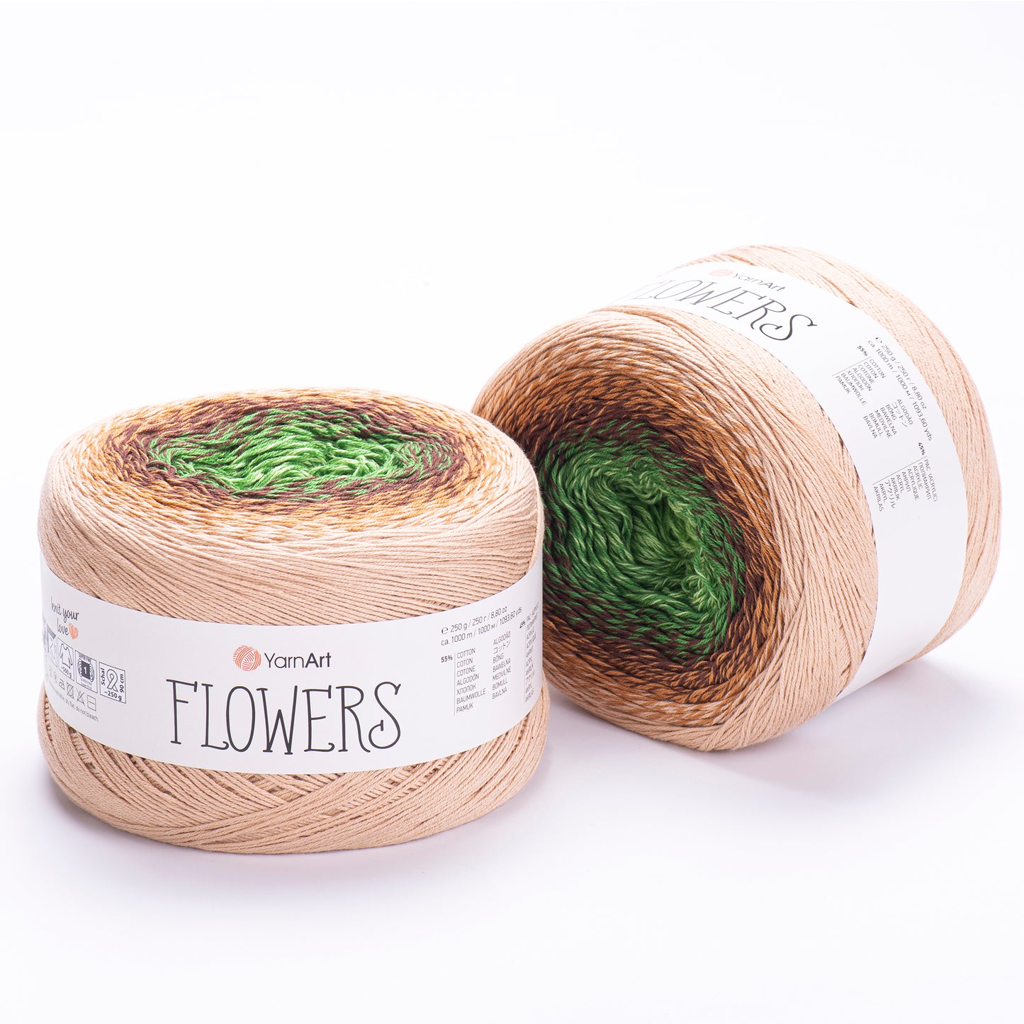 YarnArt Flowers - %55Cotton %45Pac 250gr 1000metre Tek Yumak