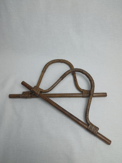 Bambu Sap  D Kollu Çift  En29cm Yükseklik14cm