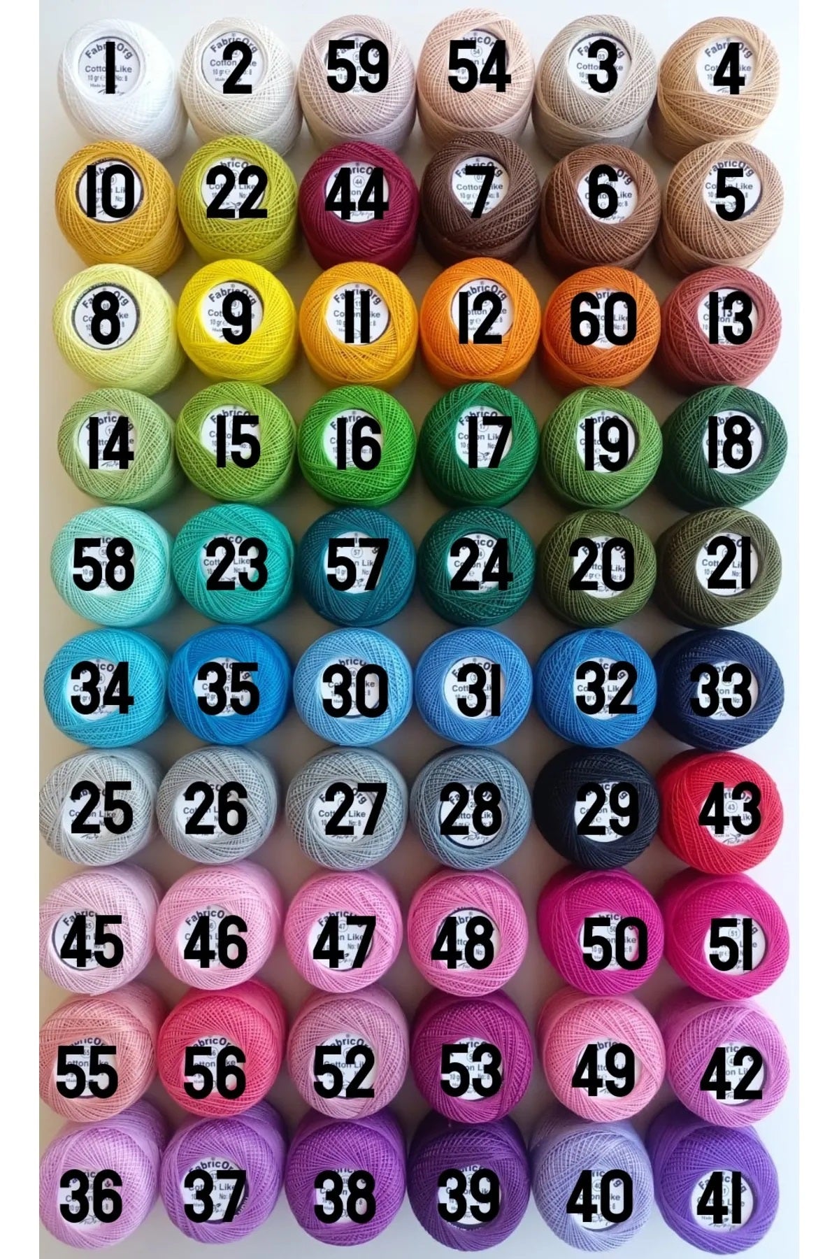 Fabricorg Cotton Like Etamin-kanaviçe Iplik (10 GR-NO8 İP)