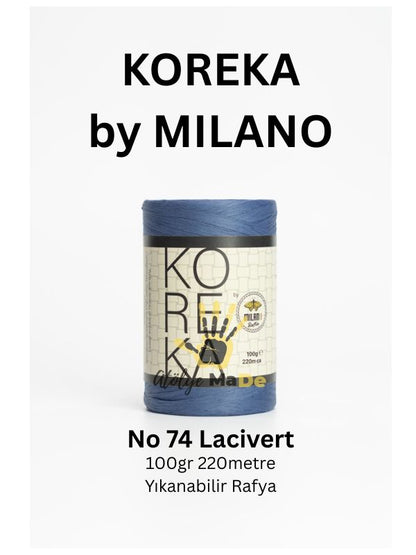 Koreka by Milano Rafya - 100gr Tek Bobin Rafya İp ile çantalarınıza ışıltı katın