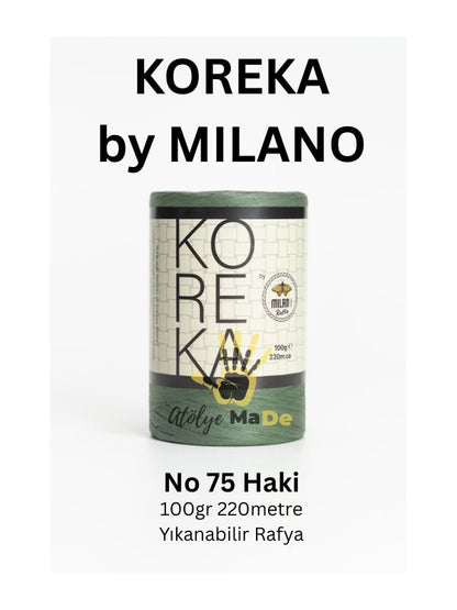 Koreka by Milano Rafya - 100gr Tek Bobin Rafya İp ile çantalarınıza ışıltı katın