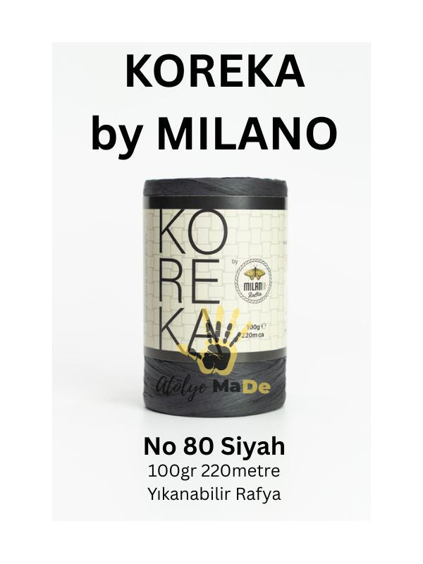 Koreka by Milano Rafya - 100gr Tek Bobin Rafya İp ile çantalarınıza ışıltı katın