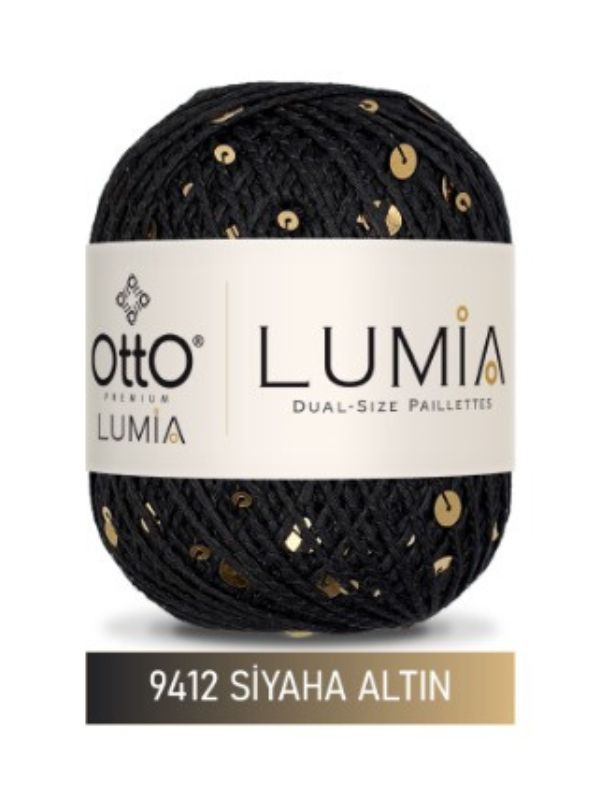 Otto Lumia Çift Boy Pullu 50gr 90m - %85Pamuk %15Pul Payetli İp