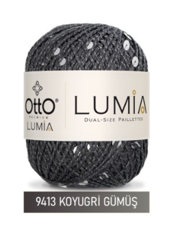 Otto Lumia Çift Boy Pullu 50gr 90m - %85Pamuk %15Pul Payetli İp