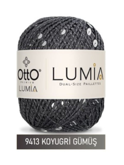 Otto Lumia Çift Boy Pullu 50gr 90m - %85Pamuk %15Pul Payetli İp