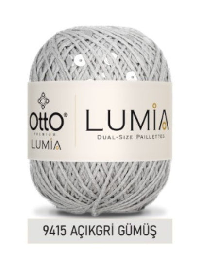 Otto Lumia Çift Boy Pullu 50gr 90m - %85Pamuk %15Pul Payetli İp