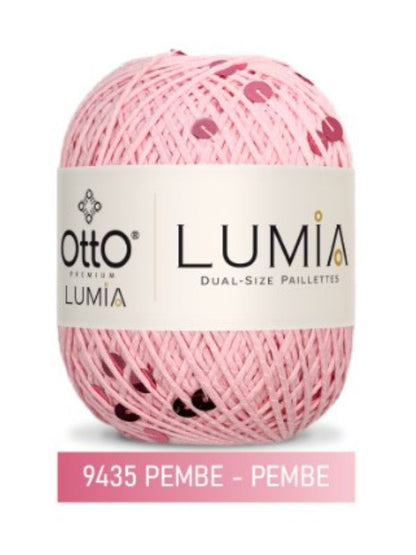 Otto Lumia Çift Boy Pullu 50gr 90m - %85Pamuk %15Pul Payetli İp