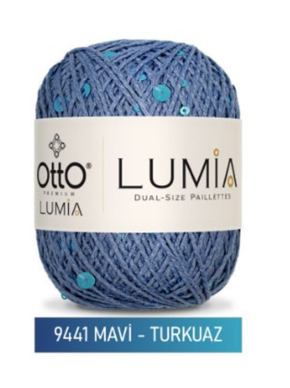 Otto Lumia Çift Boy Pullu 50gr 90m - %85Pamuk %15Pul Payetli İp