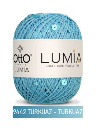 Otto Lumia Çift Boy Pullu 50gr 90m - %85Pamuk %15Pul Payetli İp