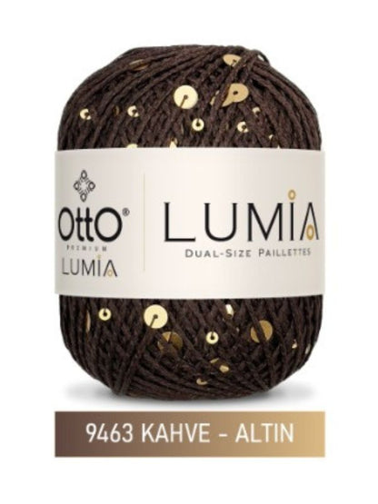 Otto Lumia Çift Boy Pullu 50gr 90m - %85Pamuk %15Pul Payetli İp