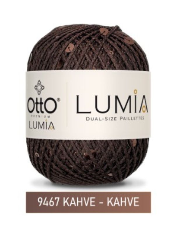 Otto Lumia Çift Boy Pullu 50gr 90m - %85Pamuk %15Pul Payetli İp