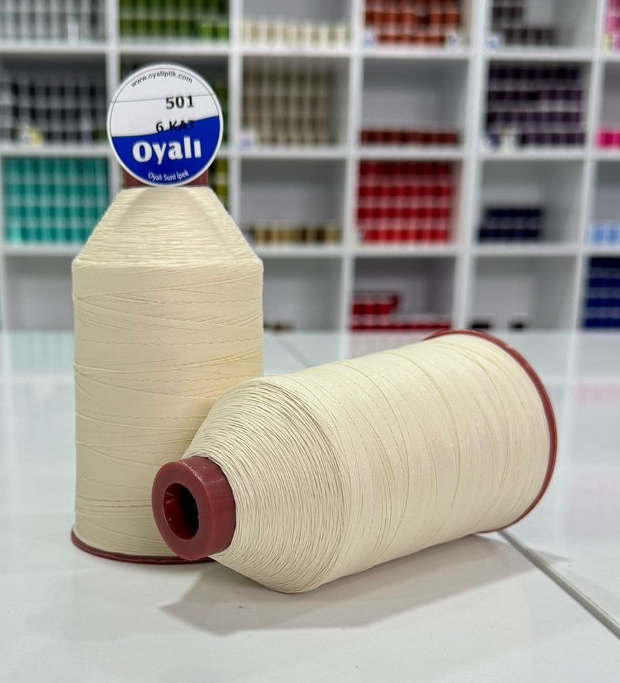 OYALI Dantel İpliği 200gr 6 kat Suni İpek (Tek Makara Gönderilecektir)