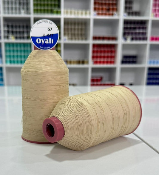 OYALI Dantel İpliği 200gr 6 kat Suni İpek (Tek Makara Gönderilecektir)