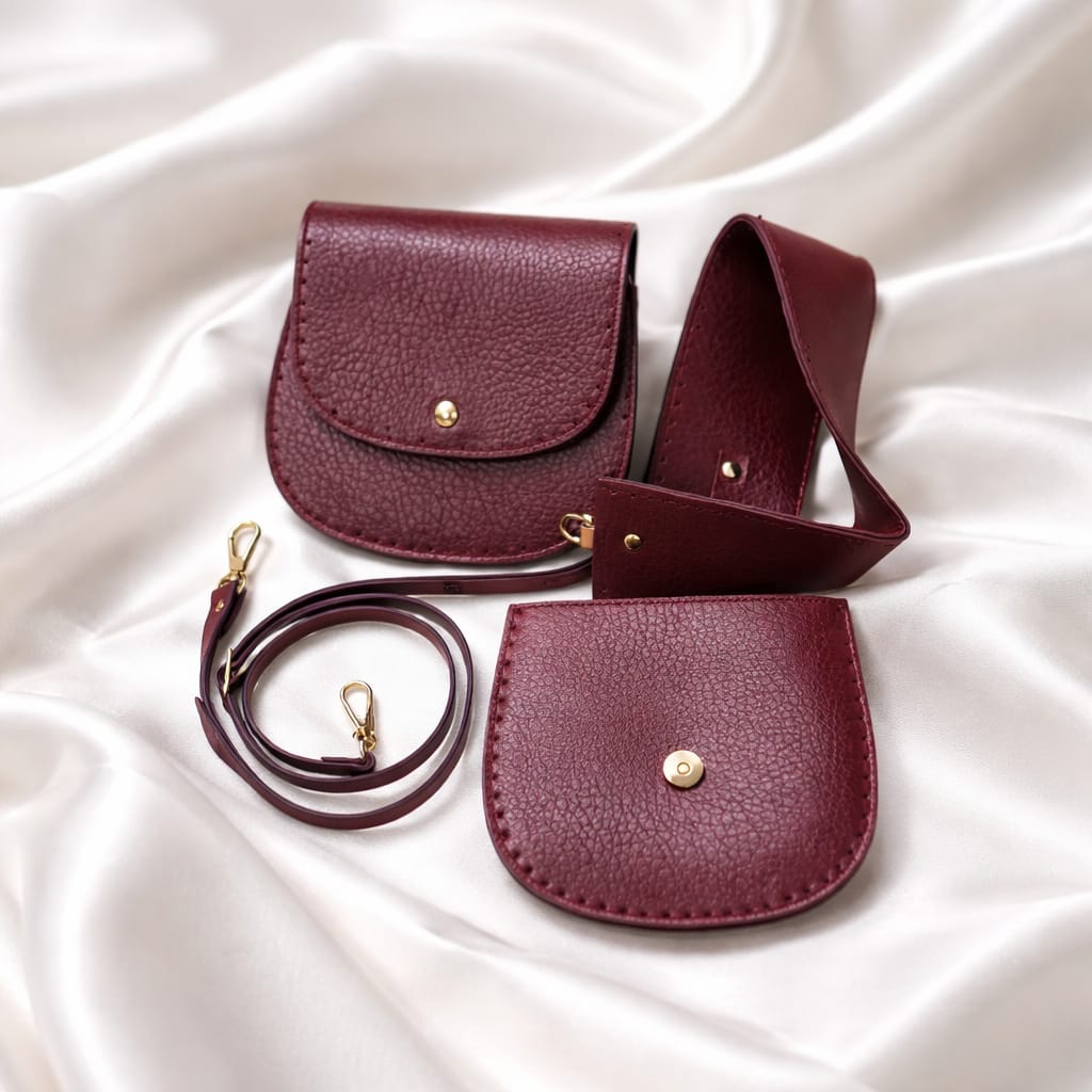 Deri Çanta Kiti Stella Mini Bag Set 5 Renk