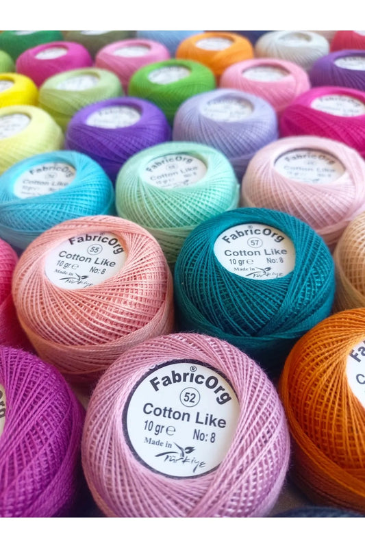Fabricorg Cotton Like Etamin-kanaviçe Iplik (10 GR-NO8 İP)
